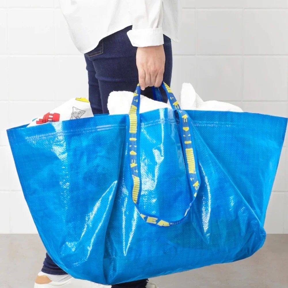 IKEA Blue Shopping Bags, Medium & Large Size